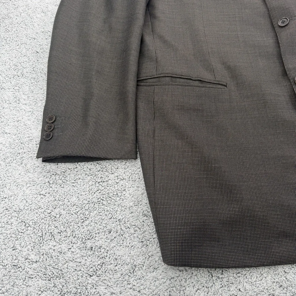 Canali Boyd's Suit Mens 42R 36x29 Gray Wool Textured Blazer Cuff Pant Italy Made